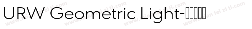 URW Geometric Light字体转换